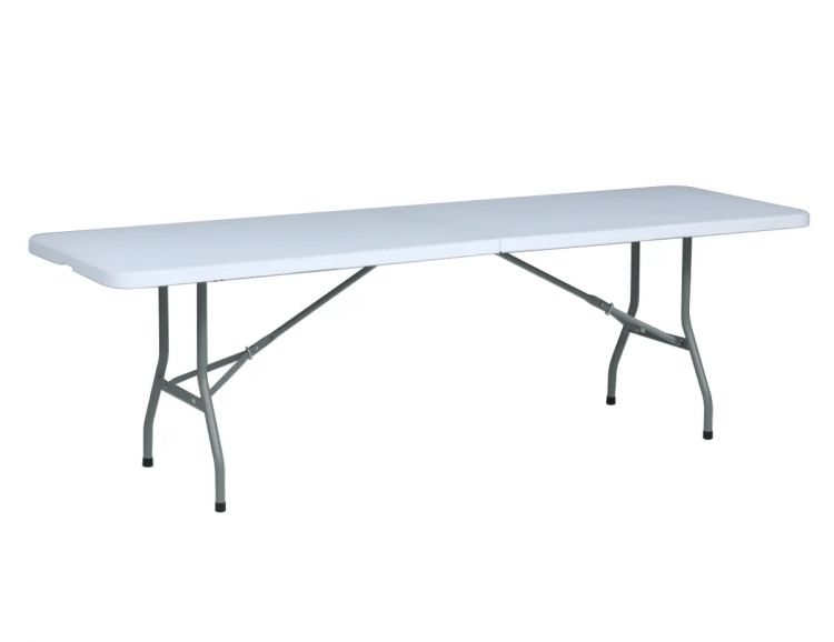 96 Rectangle Plastic Fold-in-Half Banquet Table