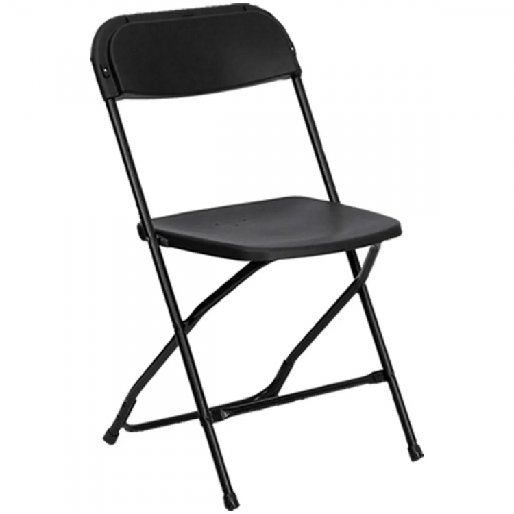 Black Plastic Folding Chairs